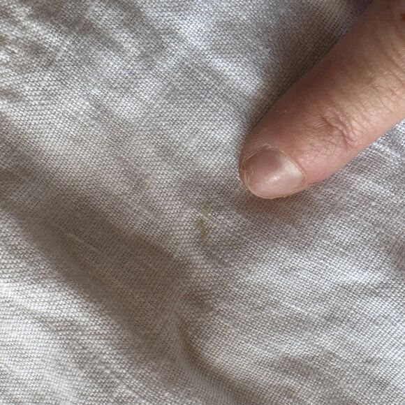 Multiples Womens Top Linen Jacket White Ruffle Buttons Flare Sleeve Size XL - Picture 12 of 12